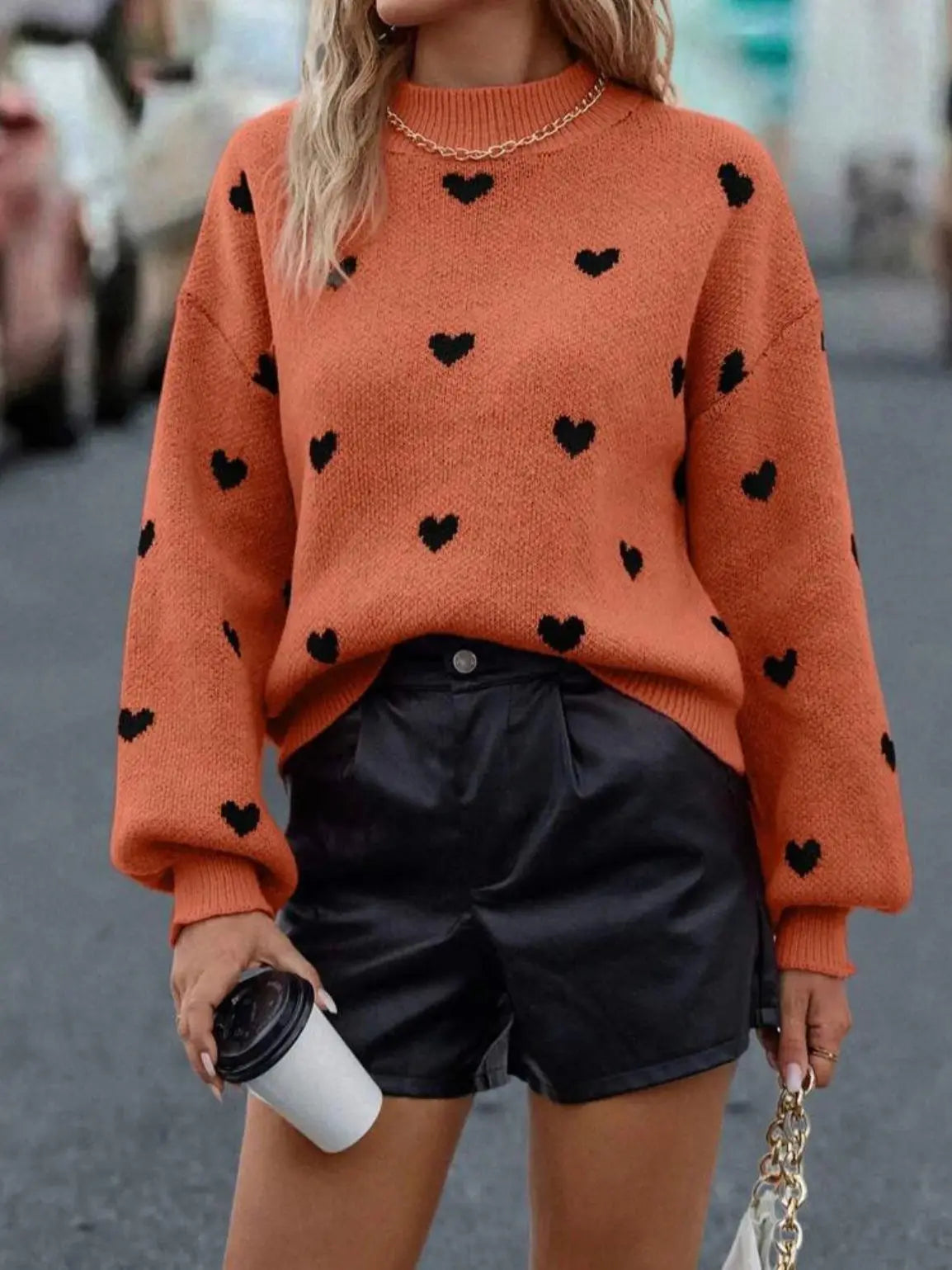 Amorette Heart Sweater