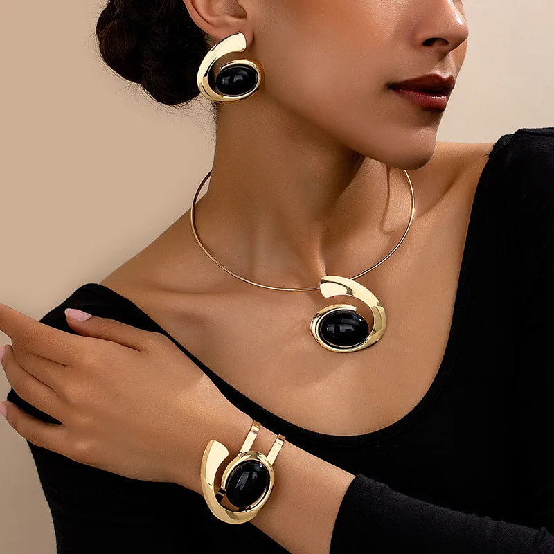 Eclipse Cabochon Jewelry Set