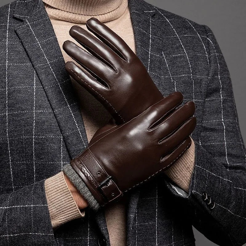 Belvedere Buckled Leather Glove