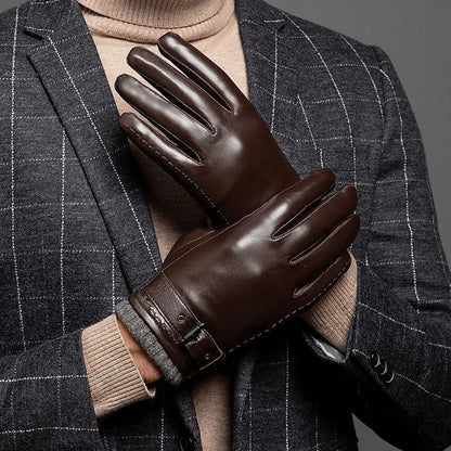 Belvedere Buckled Leather Glove