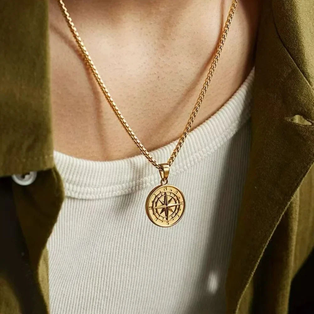 Voyager Cardinal Compass Necklace