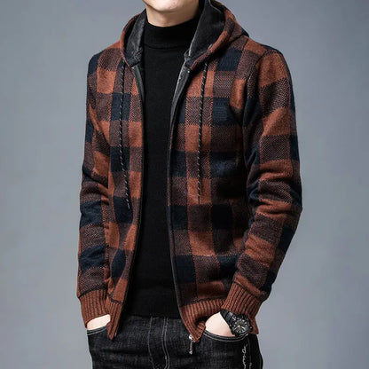 The Marcellin Plaid Knit Jacket