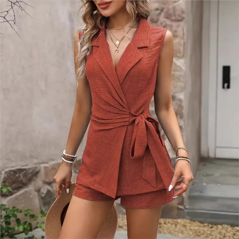 Villa Rosa Wrap Vest Set