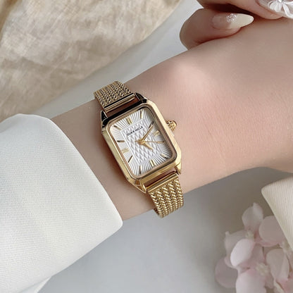 Vintage-Inspired Mesh Bracelet Watch