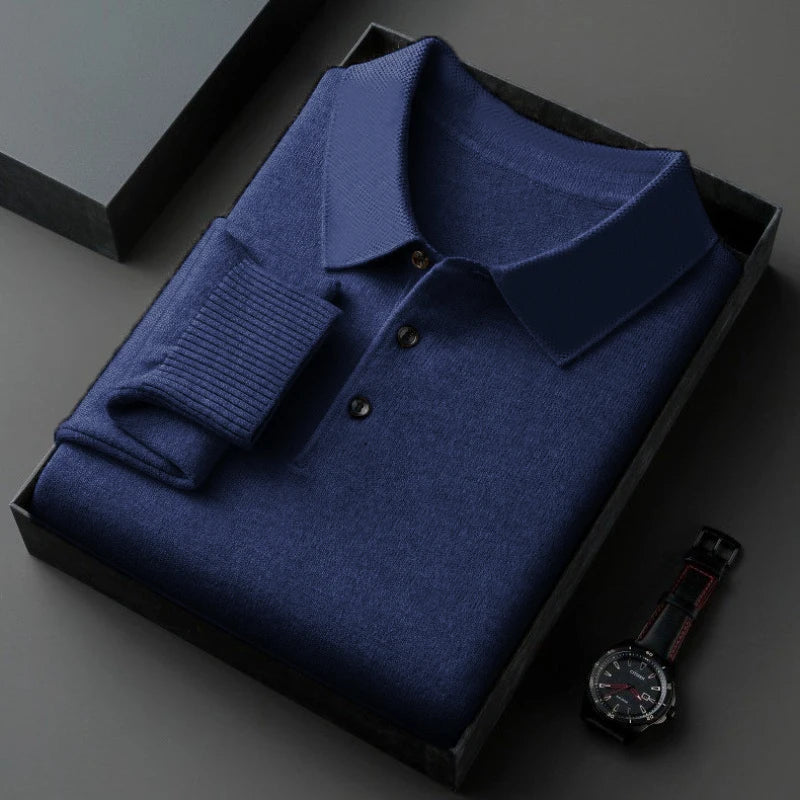 Riviera Knit Polo in Merino Silk