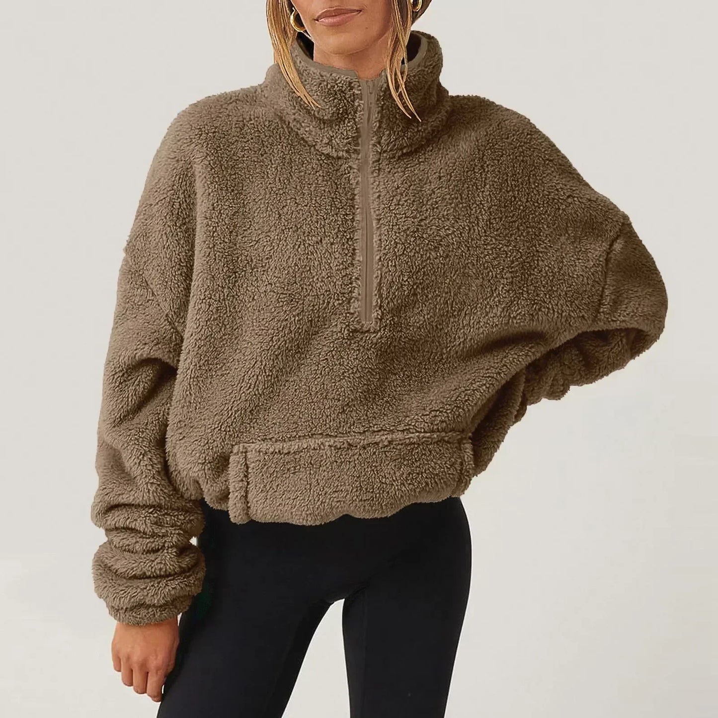 Butter Soft Teddy Cropped Sweater