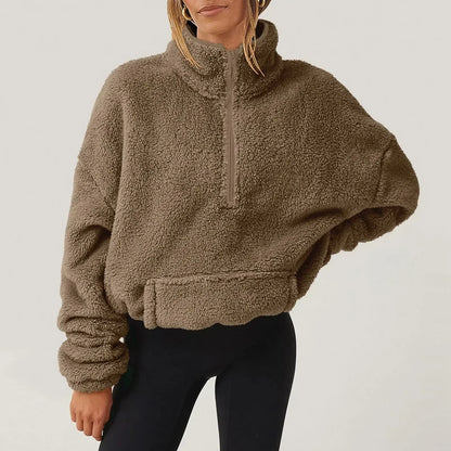 Butter Soft Teddy Cropped Sweater