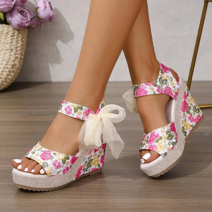 Giardino Blu Organza-Tie Espadrille