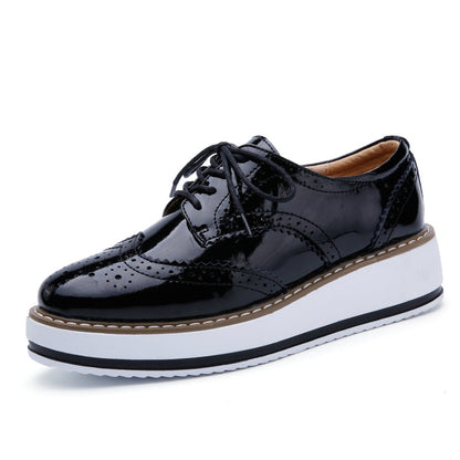 Platform Wingtip Oxford Shoes