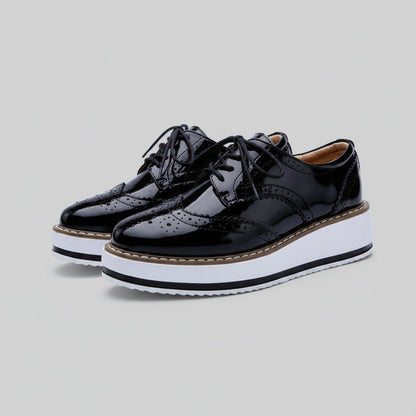 Platform Wingtip Oxford Shoes