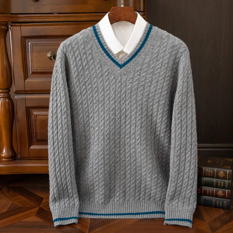 Heritage Varsity Cashmere Pullover