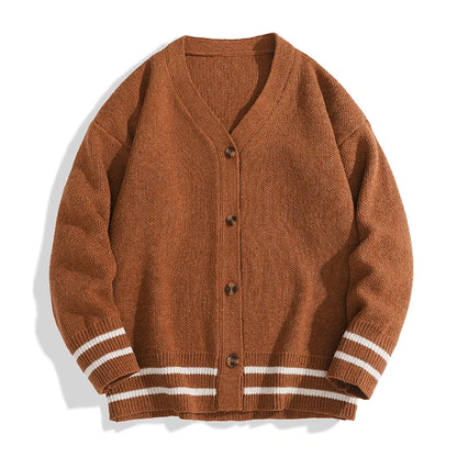 The Kingsley Striped Trim Cardigan