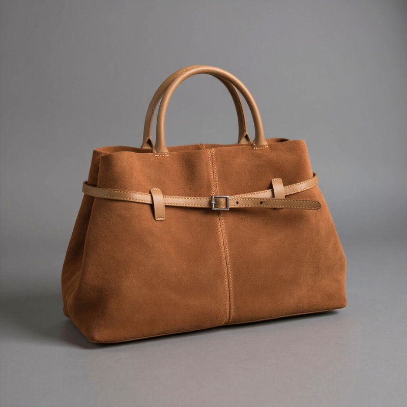 The Langdon Suede Top-Handle