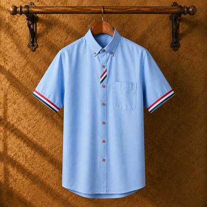 Aldric Oxford Short-Sleeve Shirt