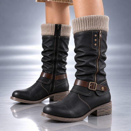 Marchetta Knit-Cuff Boot