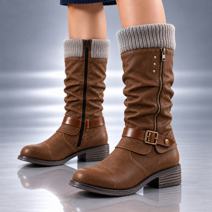 Marchetta Knit-Cuff Boot