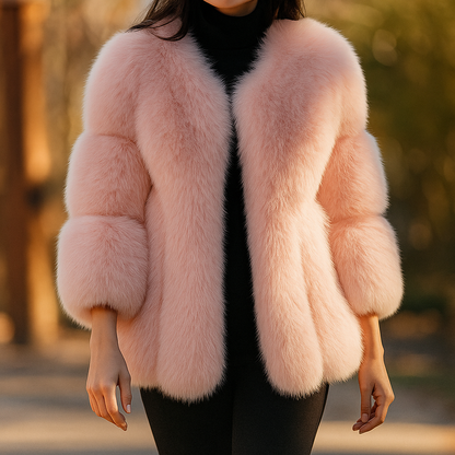 Parisian Faux Fur Statement Jacket