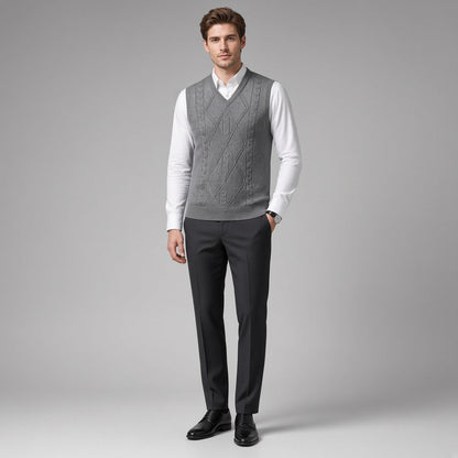 Prussian Argyle Vest
