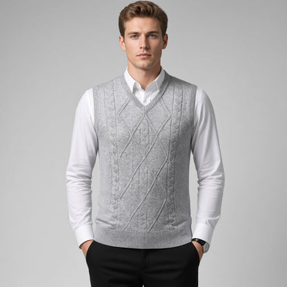 Prussian Argyle Vest
