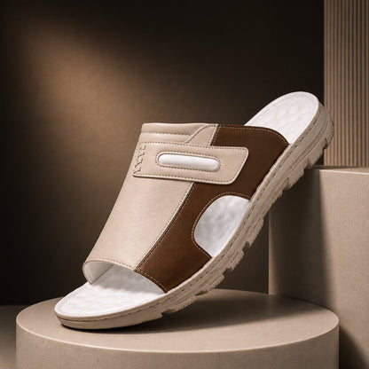 Palazzo Leather Slides