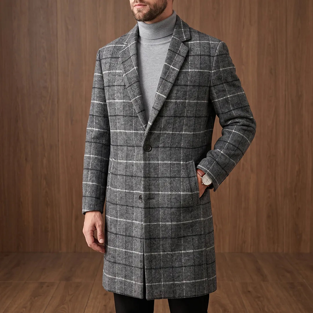 Wexford Windowpane Overcoat