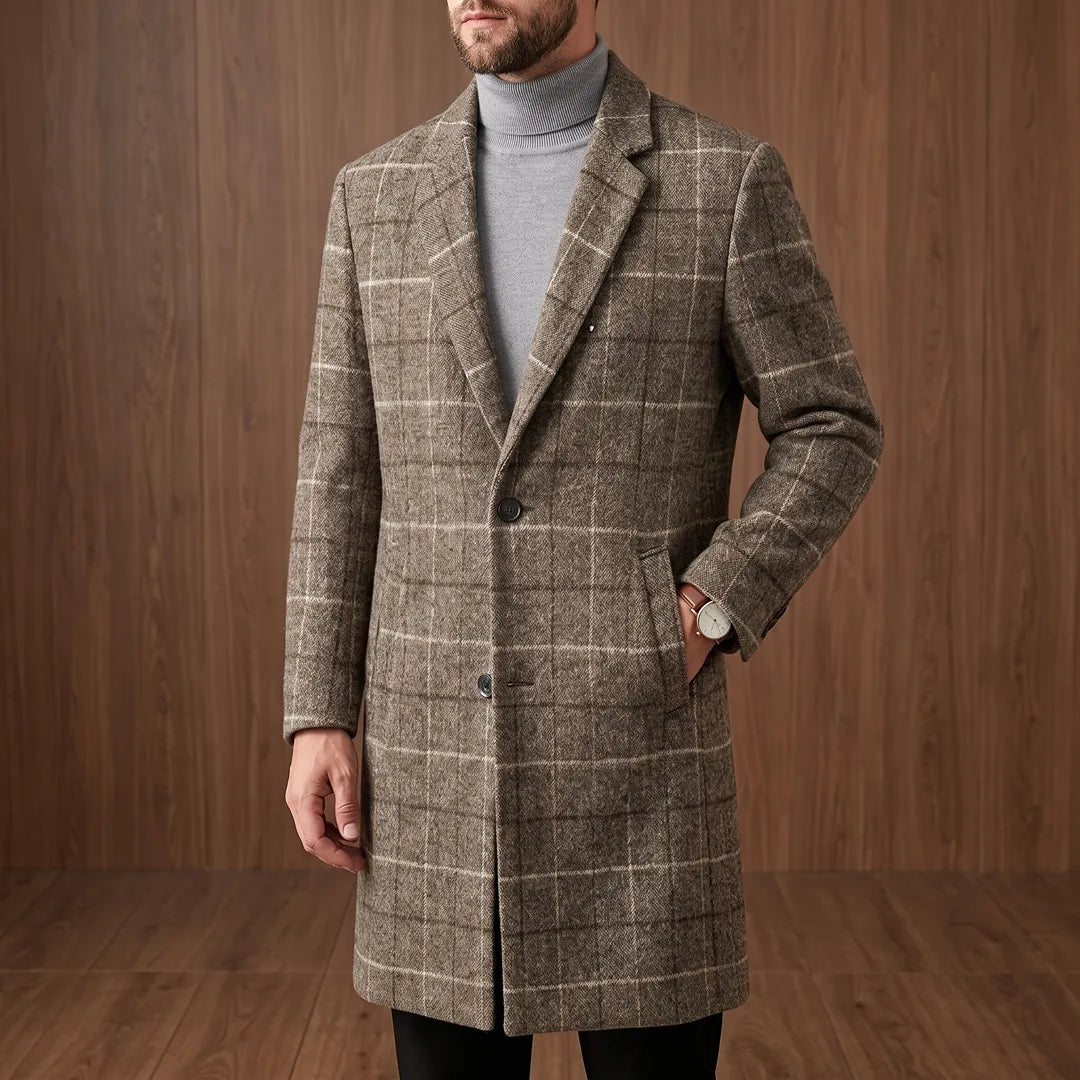 Wexford Windowpane Overcoat