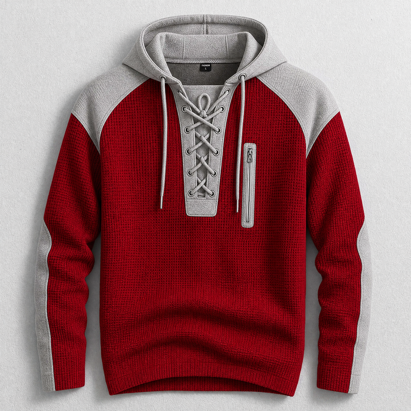 Castellon Lace-Up Hoodie