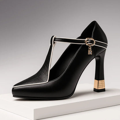 Duchess Emblem Platform Heel