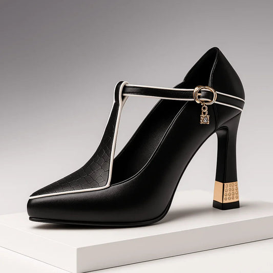 Duchess Emblem Platform Heel