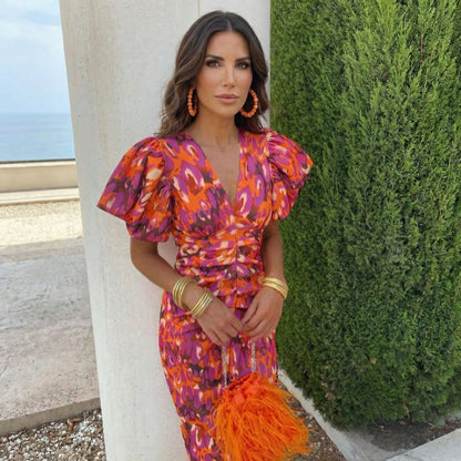 Marbella Abstract Ikat Maxi