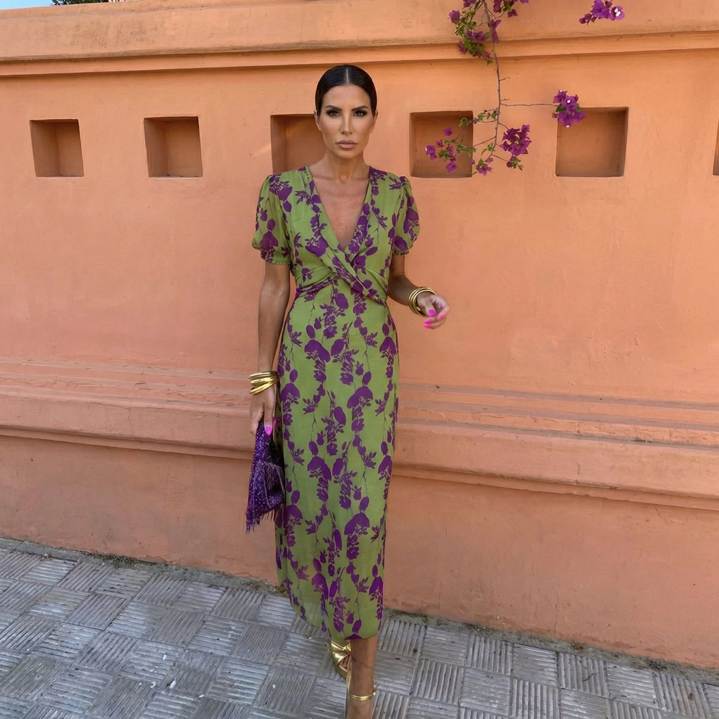 Marbella Abstract Ikat Maxi