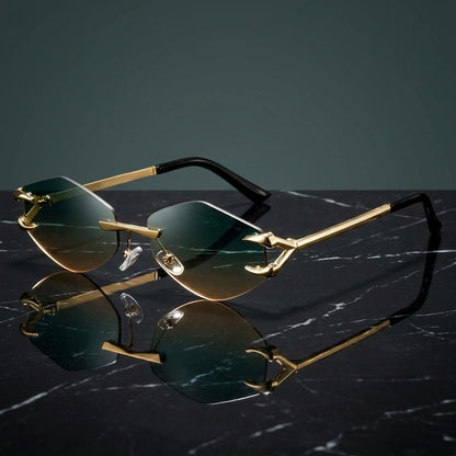Marquise Rimless Sunglasses
