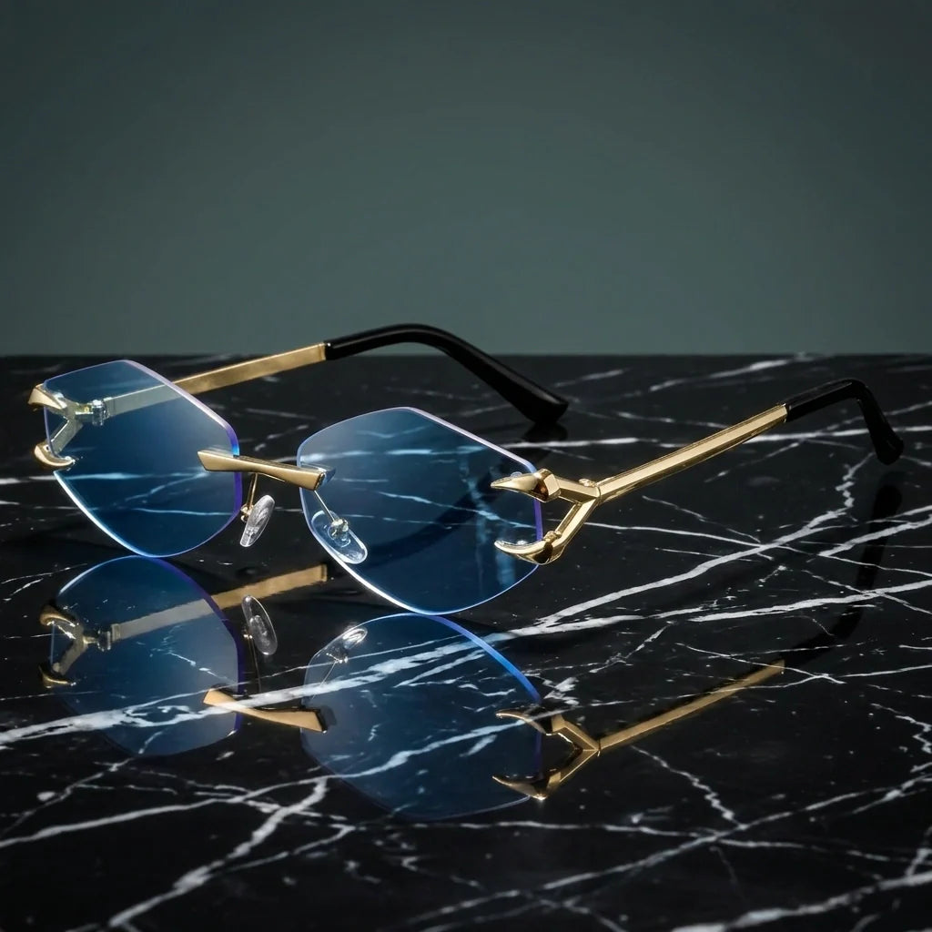 Marquise Rimless Sunglasses