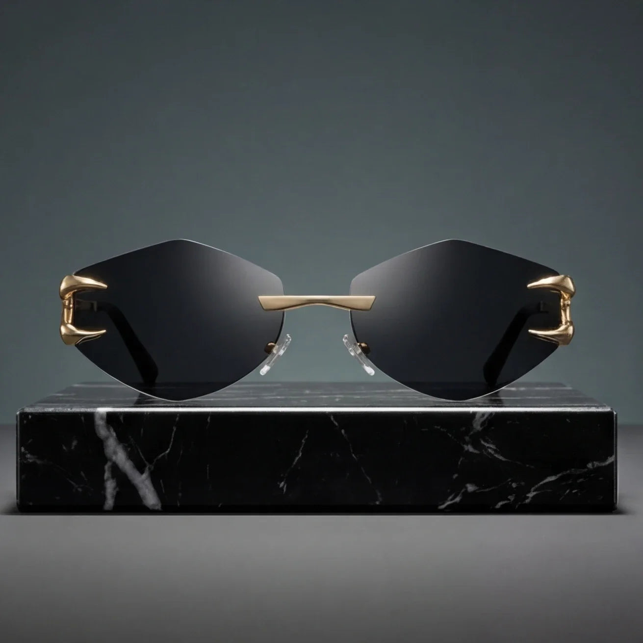 Marquise Rimless Sunglasses