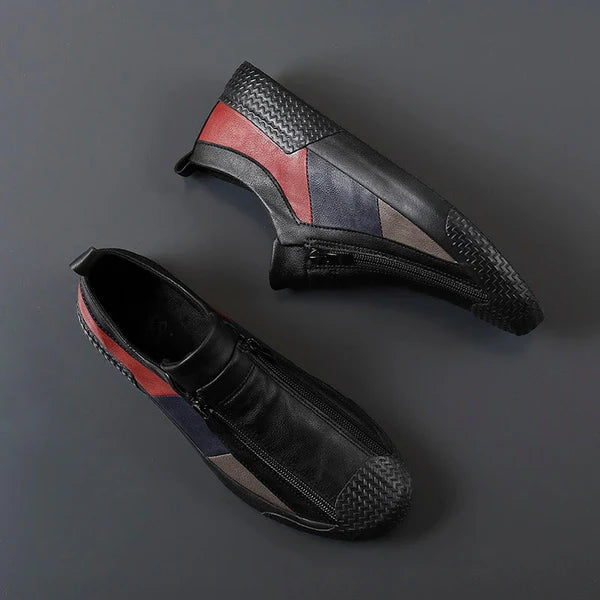 Corvin Street Zip Leather Sneaker