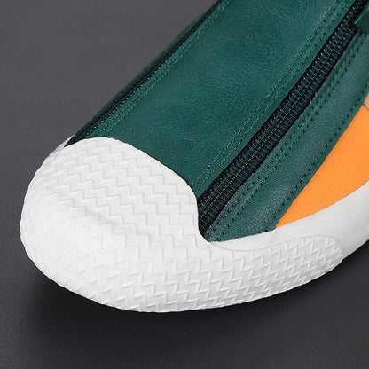 Corvin Street Zip Leather Sneaker