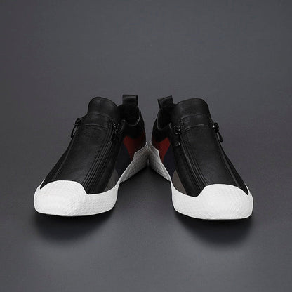 Corvin Street Zip Leather Sneaker
