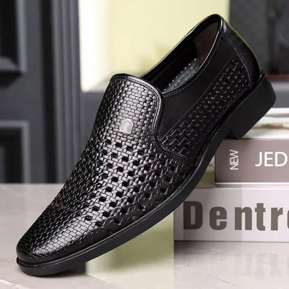 Carrington Perforated Leather Loafers