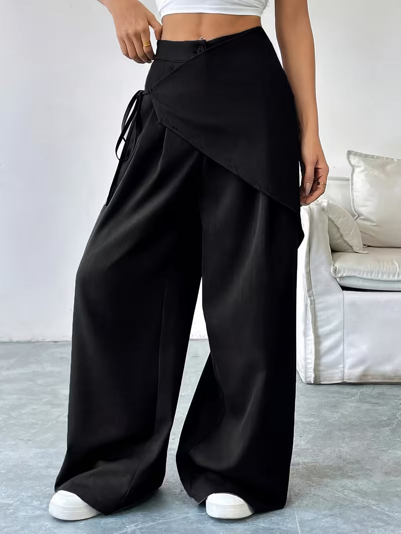 Riviera Asymmetric Wrap Pants