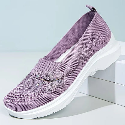 Papillon Embroidered Knit Slip-On