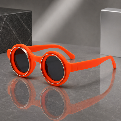 Cobalt Double-Ring Sunglasses