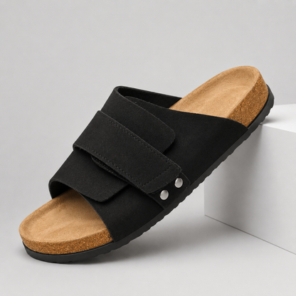 Wexley Suede Footbed Slides