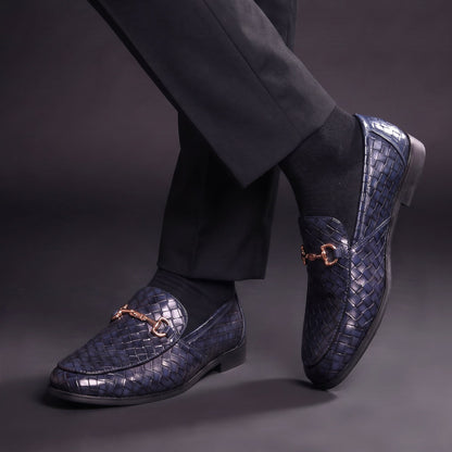 Firenze Woven Horsebit Loafers