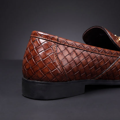Firenze Woven Horsebit Loafers