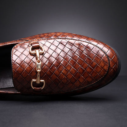 Firenze Woven Horsebit Loafers