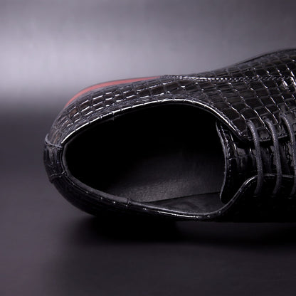 Draco Croc-Embossed Oxfords