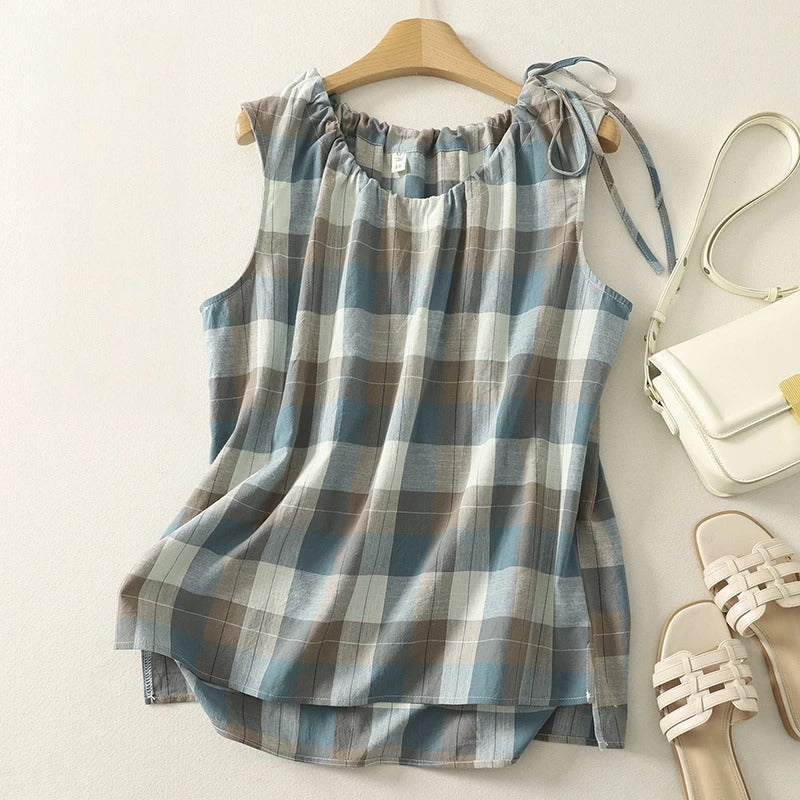 Calista Linen Top