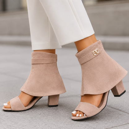 Vesper Cuffed Suede Sandals