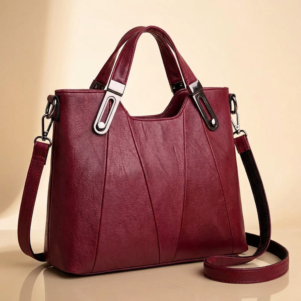 Iris & Iron - Panelled Leather Day Bag