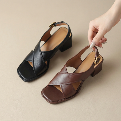 Strada Nera Heel Sandals